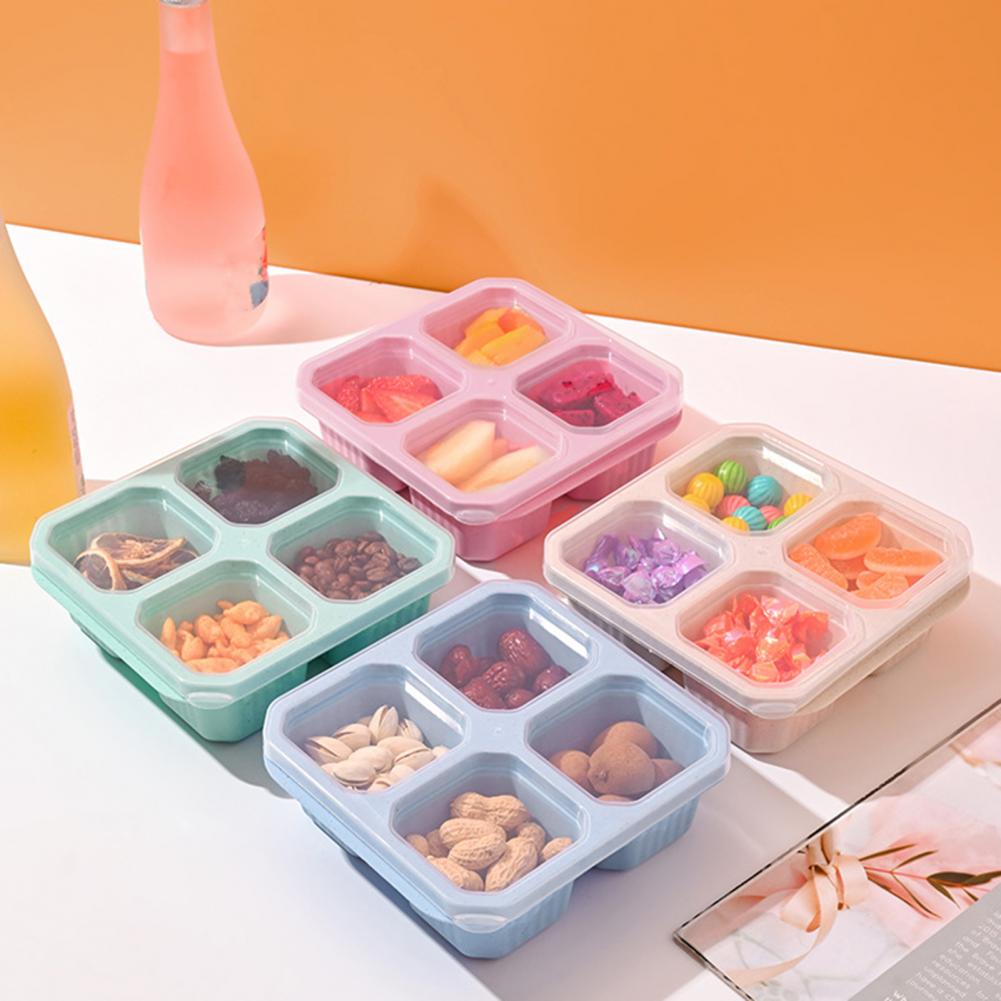 Food Snacks Easy - Pudełko na przekąski z 4 przegródkami,