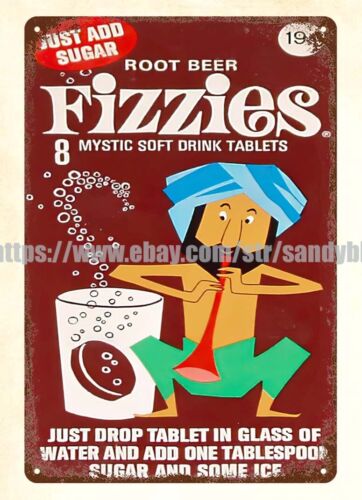 Food Snacks Ideas - Tablice Fizzies z lat 60., napój