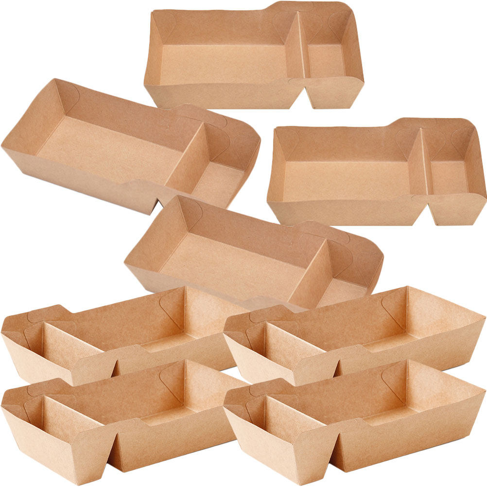Food Day Snacks - 50 sztuk papierowych pudełek na przekąski