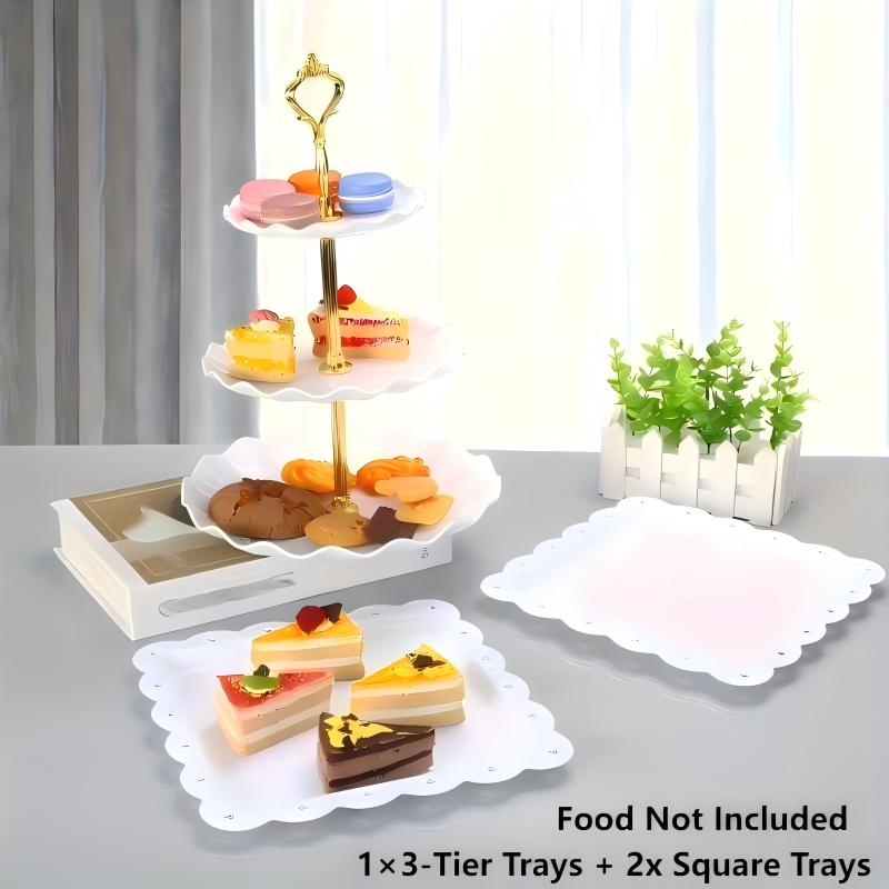 Zestaw dekoracyjnych tacek na  – Food Snacks Easy recenzja i cena